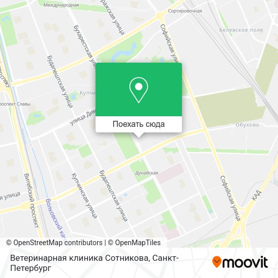 Карта Ветеринарная клиника Сотникова