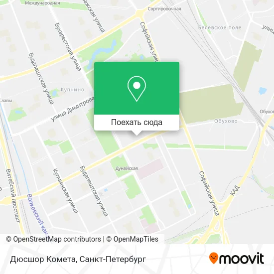 Карта Дюсшор Комета