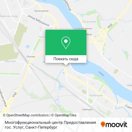 Карта Многофункциональный центр Предоставления гос. Услуг
