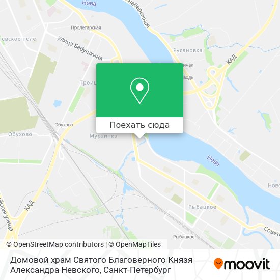Карта Домовой храм Святого Благоверного Князя Александра Невского