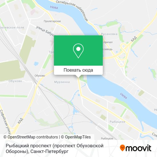 Карта Рыбацкий проспект (проспект Обуховской Обороны)