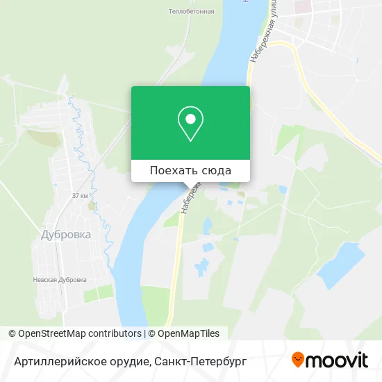 Карта Артиллерийское орудие