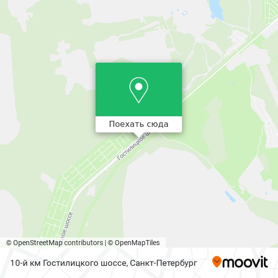Карта 10-й км Гостилицкого шоссе
