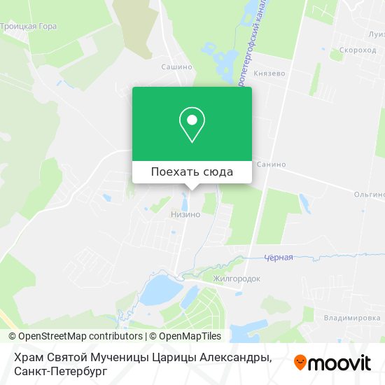 Карта Храм Святой Мученицы Царицы Александры