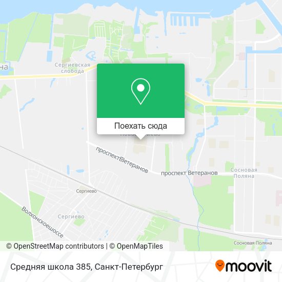 Карта Средняя школа 385