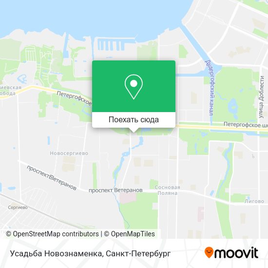 Карта Усадьба Новознаменка