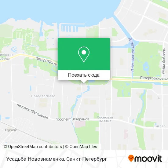 Карта Усадьба Новознаменка