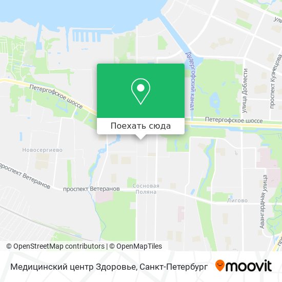 Карта Медицинский центр Здоровье
