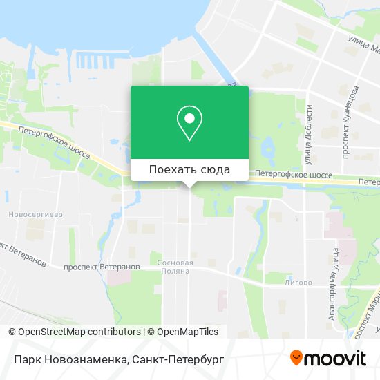Карта Парк Новознаменка