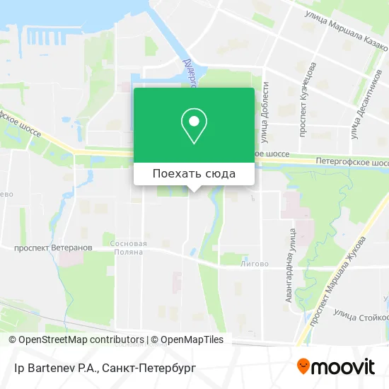 Карта Ip Bartenev P.A.