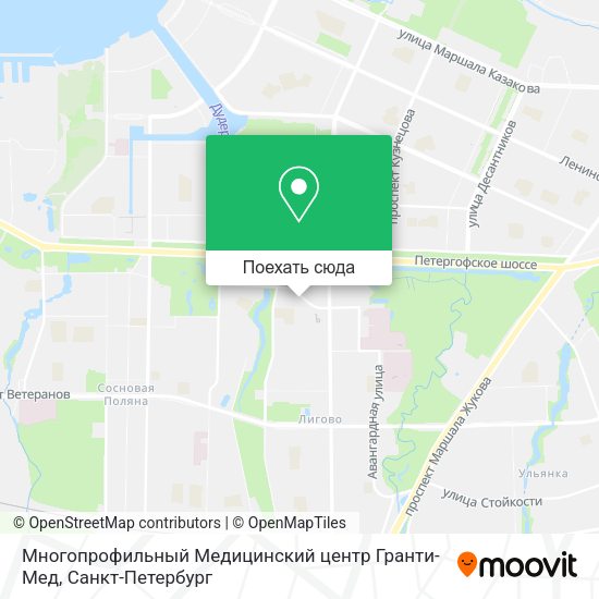 Карта Многопрофильный Медицинский центр Гранти-Мед