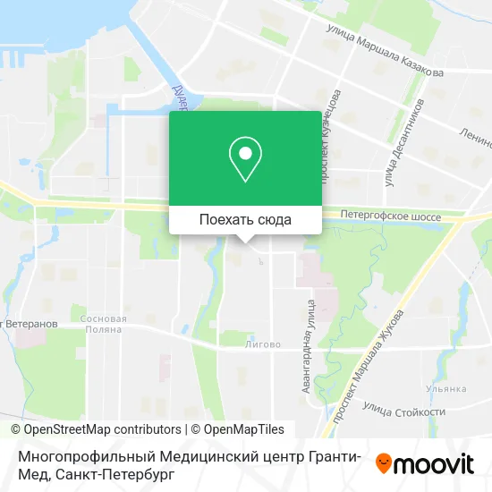 Карта Многопрофильный Медицинский центр Гранти-Мед
