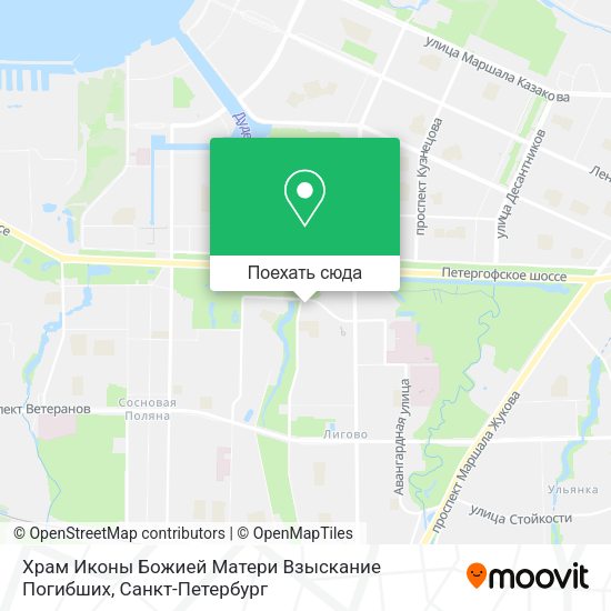 Карта Храм Иконы Божией Матери Взыскание Погибших