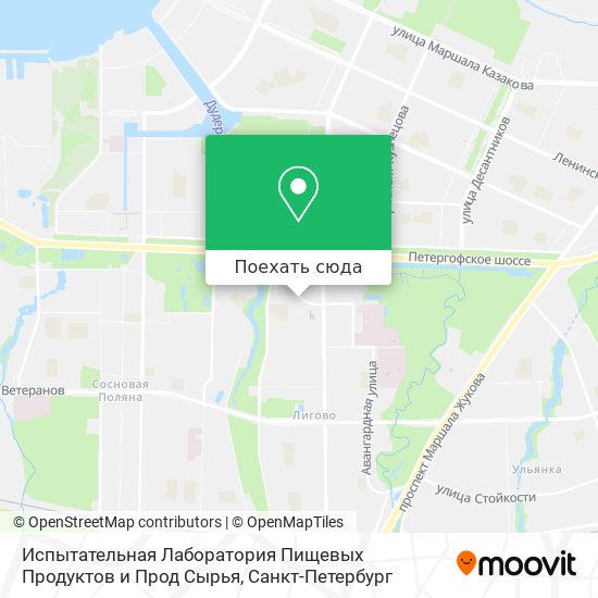 Карта Испытательная Лаборатория Пищевых Продуктов и Прод Сырья