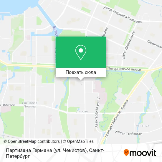 Карта Партизана Германа (ул. Чекистов)