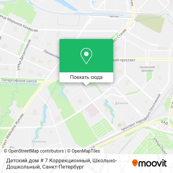 Карта Детский дом # 7 Коррекционный, Школьно-Дошкольный