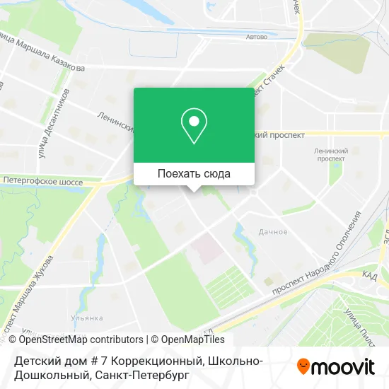 Карта Детский дом # 7 Коррекционный, Школьно-Дошкольный