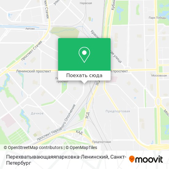 Карта Перехватывающаяяпарковка-Ленинский