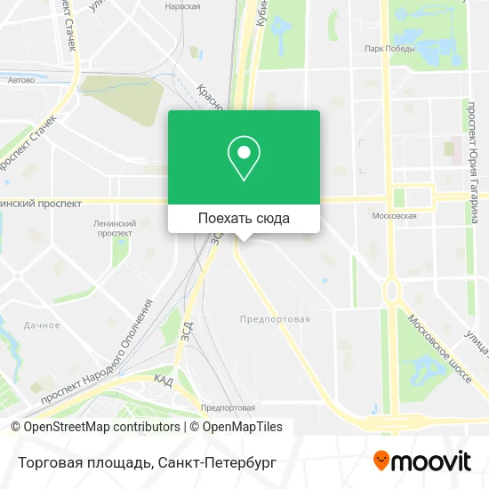 Карта Торговая площадь