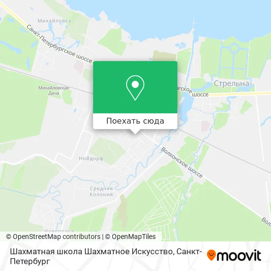 Карта Шахматная школа Шахматное Искусство