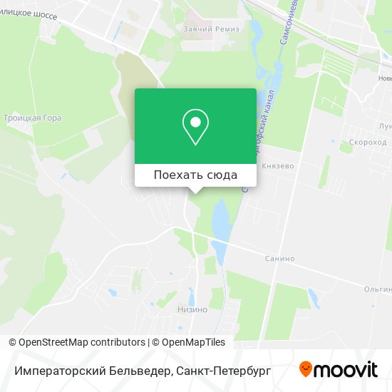 Карта Императорский Бельведер