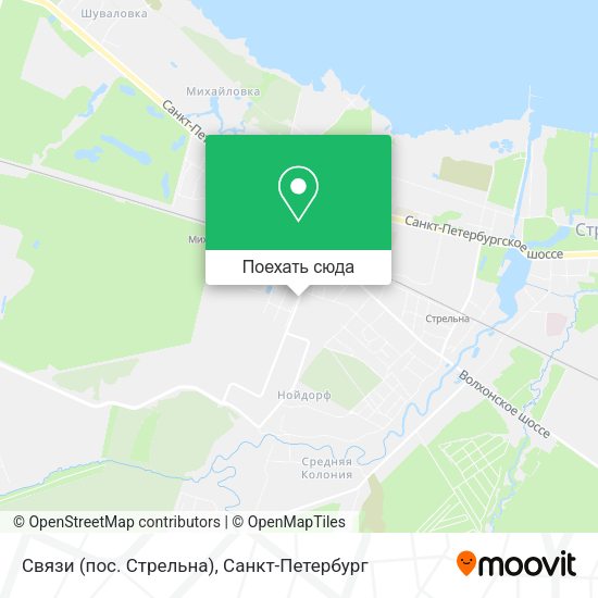 Карта Связи (пос. Стрельна)