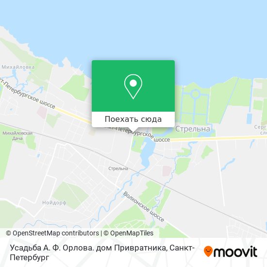 Карта Усадьба А. Ф. Орлова. дом Привратника