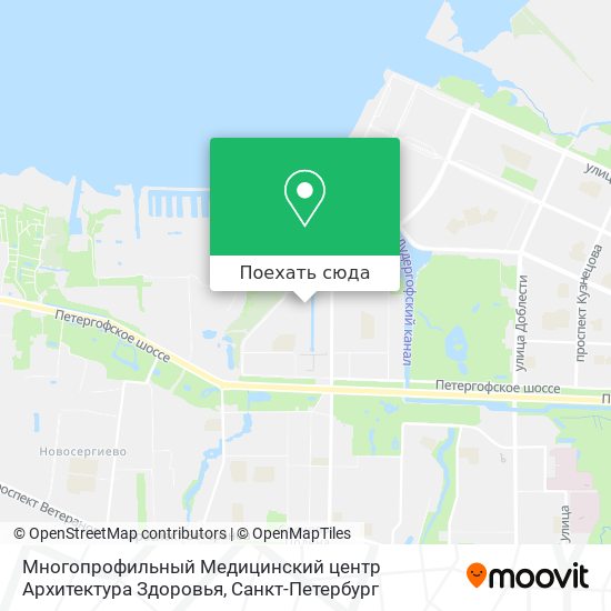 Карта Многопрофильный Медицинский центр Архитектура Здоровья