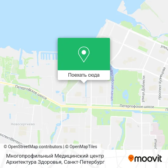 Карта Многопрофильный Медицинский центр Архитектура Здоровья
