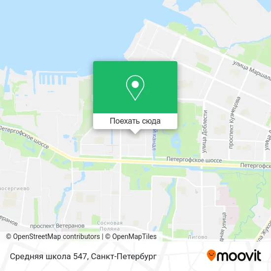 Карта Средняя школа 547
