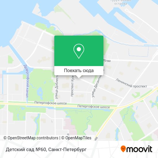 Карта Детский сад №60