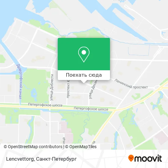 Карта Lencvettorg