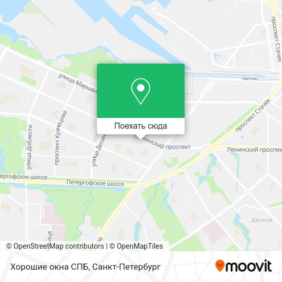 Карта Хорошие окна СПБ