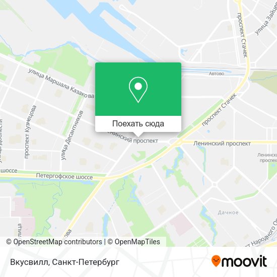 Карта Вкусвилл