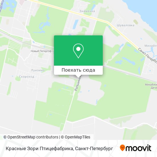Карта Красные Зори Птицефабрика