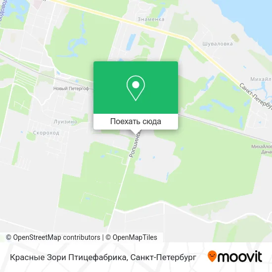 Карта Красные Зори Птицефабрика