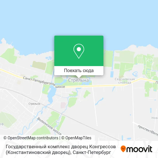 Карта Государственный комплекс дворец Конгрессов (Константиновский дворец)