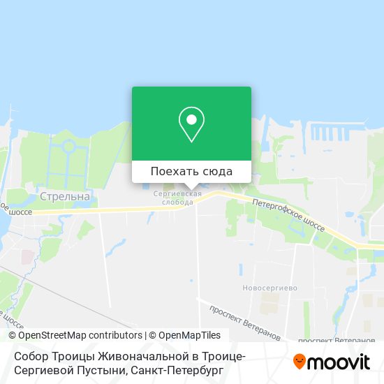 Карта Собор Троицы Живоначальной в Троице-Сергиевой Пустыни