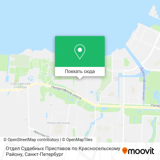 Карта Отдел Судебных Приставов по Красносельскому Району