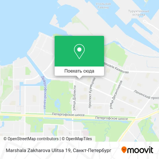 Карта Marshala Zakharova Ulitsa 19