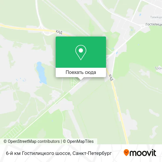 Карта 6-й км Гостилицкого шоссе