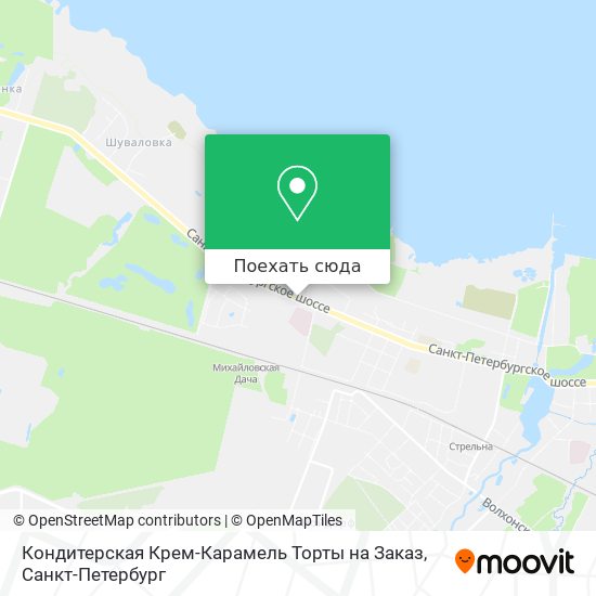 Карта Кондитерская Крем-Карамель Торты на Заказ