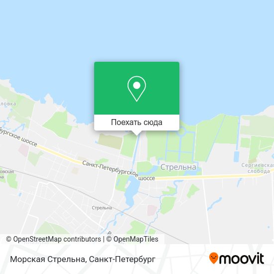 Карта Морская Стрельна
