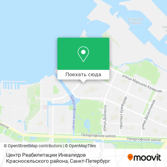 Карта Центр Реабилитации Инвалидов Красносельского района