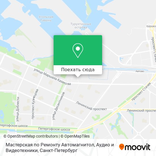 Карта Мастерская по Ремонту Автомагнитол, Аудио и Видеотехники