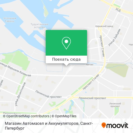 Карта Магазин Автомасел и Аккумуляторов