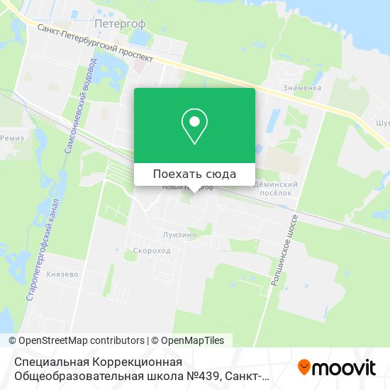 Карта Специальная Коррекционная Общеобразовательная школа №439