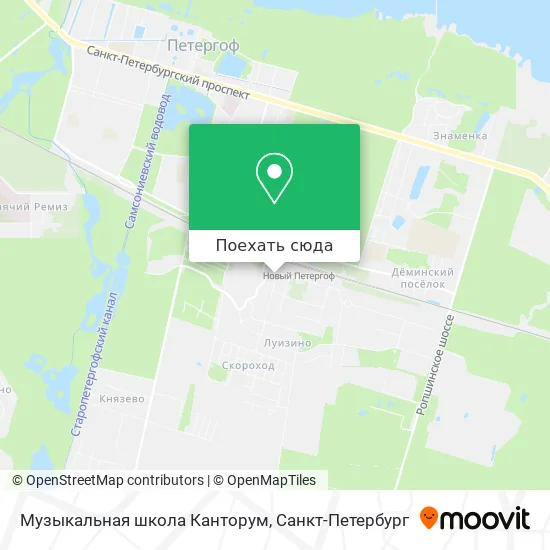 Карта Музыкальная школа Канторум