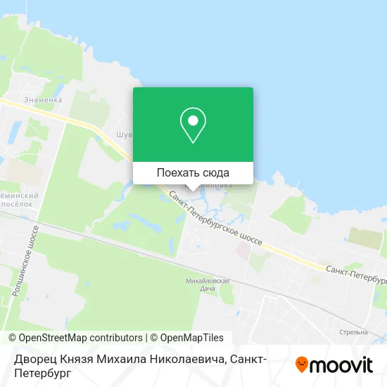 Карта Дворец Князя Михаила Николаевича
