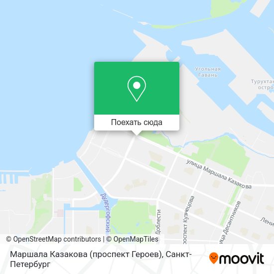 Карта Маршала Казакова (проспект Героев)